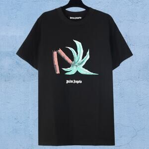 Palm Angels Men's Black Short Sleeve